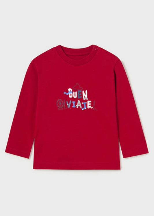 POLERA NIÑO BUEN VIAJE ROJO MAYORAL