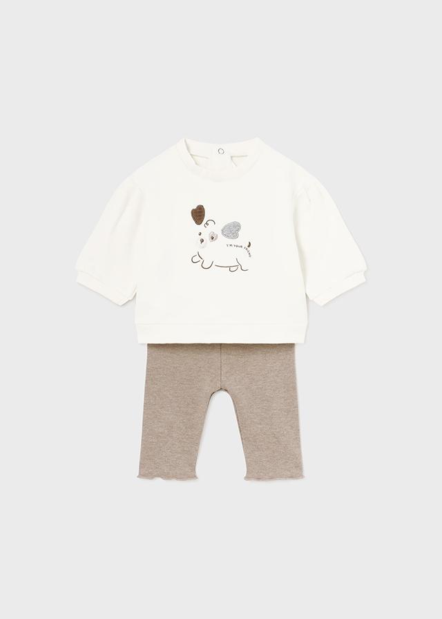 CONJUNTO NIÑA POLERON Y CALZA TIRAMISU MAYORAL