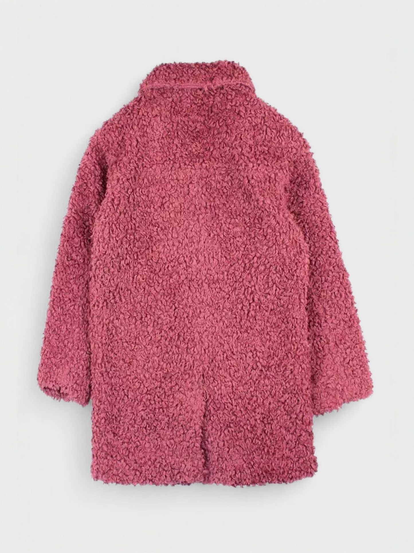 ABRIGO NIÑA RIZO ROSA FICCUS
