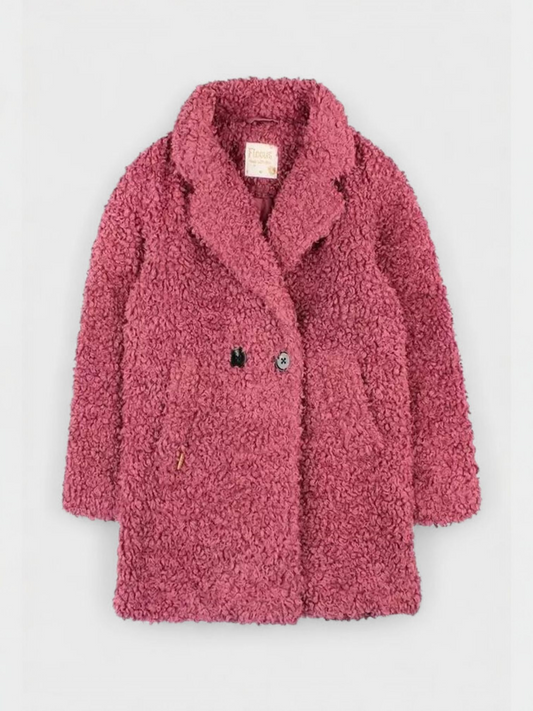 ABRIGO NIÑA RIZO ROSA FICCUS