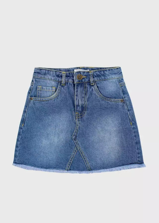 FALDA NIÑA JEANS CRAFT AZUL FICCUS