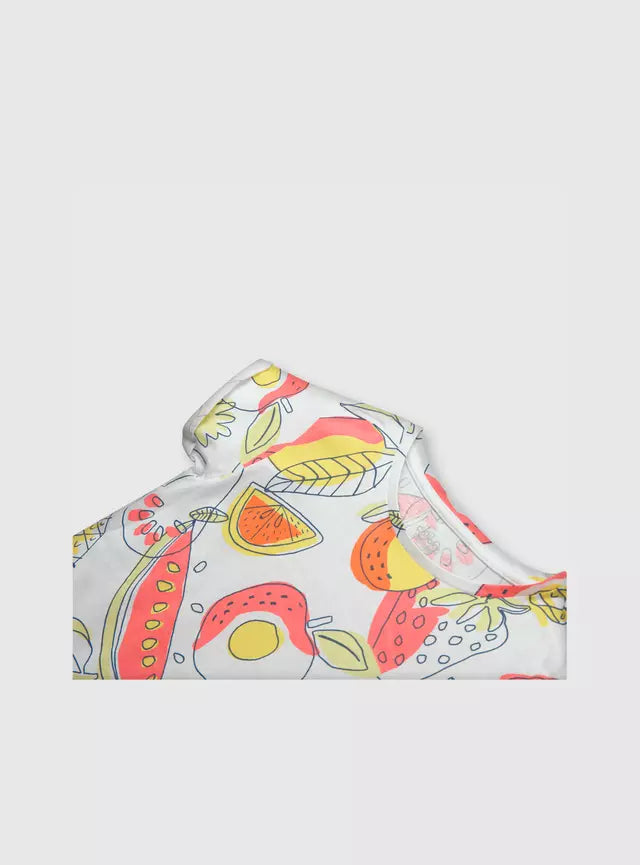 POLERA NIÑA BLANCO FRUTAS