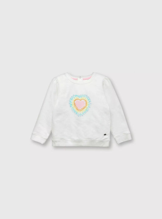 Polerón Niña Cerrado Blanco Opaline