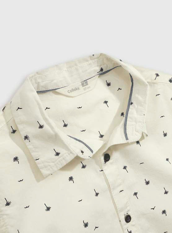 CAMISA NIÑO CREMA
