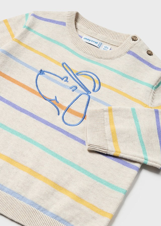 SUÉTER NIÑO PERRITO RAYAS MAYORAL