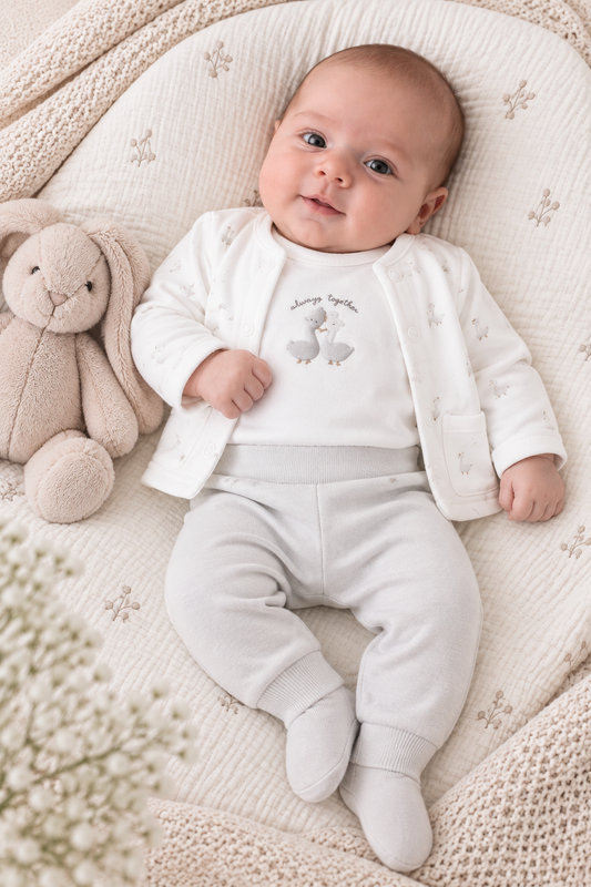 Conjunto Bebe 3 Piezas Plata Mayoral