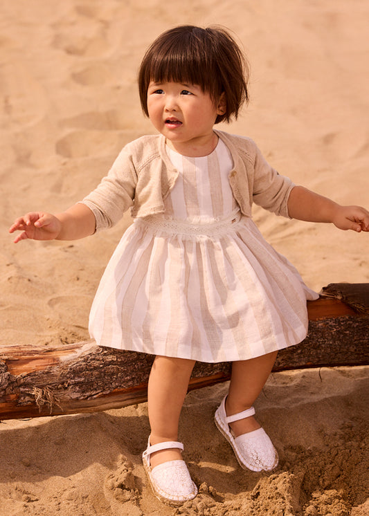 Vestido Niña Rayas Avellana Mayoral