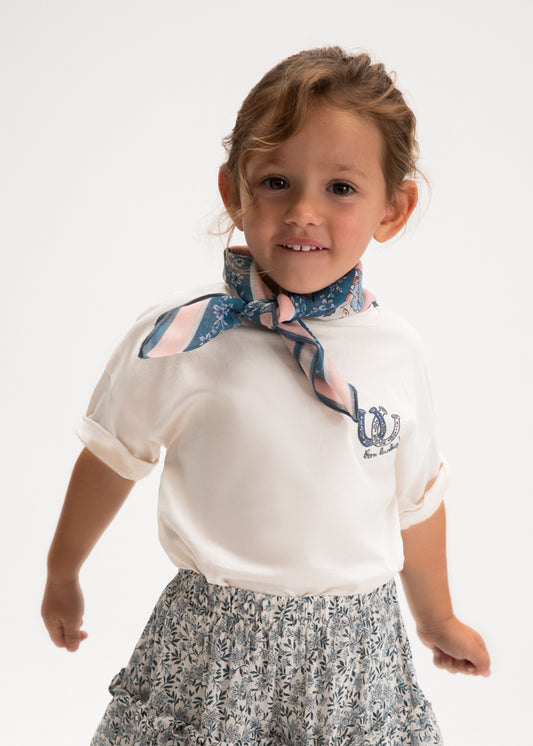 Polera Niña MC con Pañuelo Huecel Mayoral