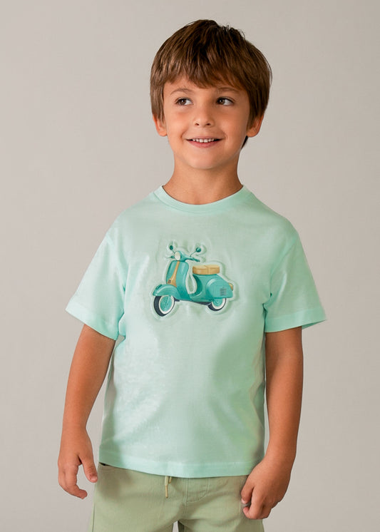 Polera Niño MC Moto Menta Mayoral