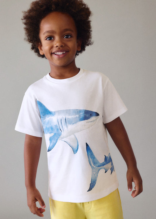 Polera Niño MC Mar Blanco Mayoral
