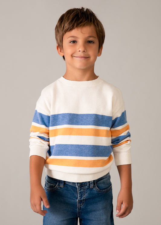 Sueter Niño Rayas Peach Mayoral