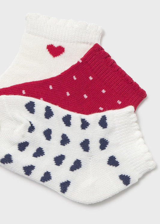 Set 3 Calcetines Rojo Mayoral