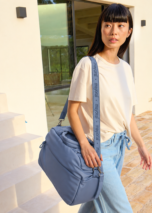 Bolso Maternal Bebé Dusty Blue Mayoral