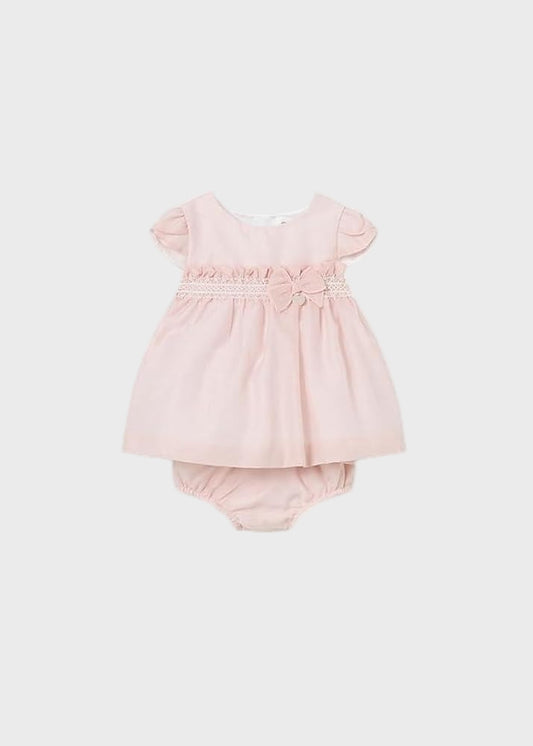 VESTIDO NIÑA ROSADO NUDE MAYORAL