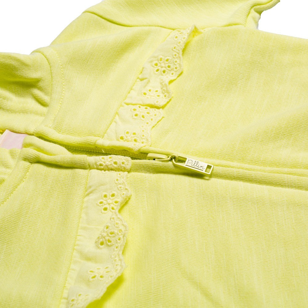 POLERON NIÑA CIERRE AMARILLO