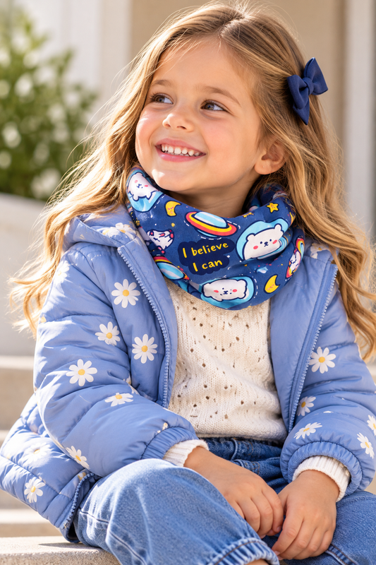 Cuello de Algodón Galaxia Azul