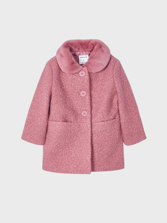 ABRIGO NIÑA RIZO ROSADO MAYORAL
