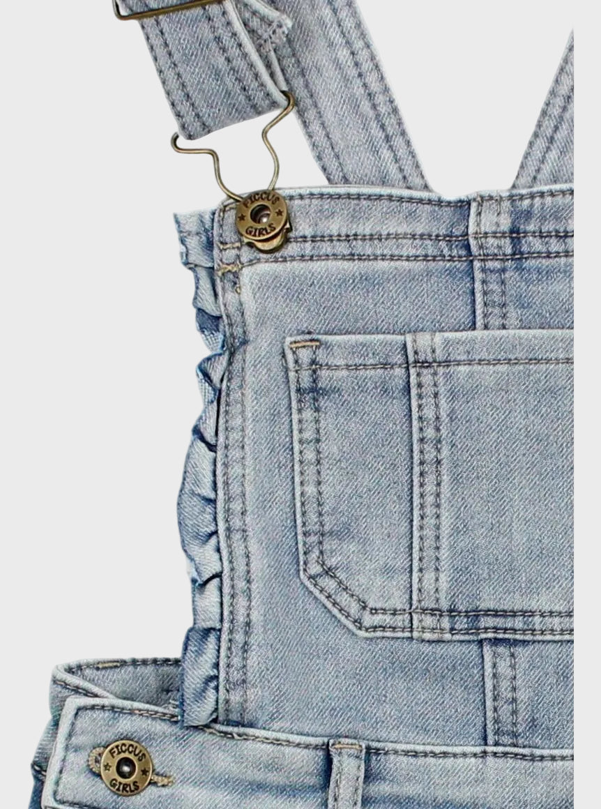 JARDINERA NIÑA DENIM KRAFT AZUL FICCUS
