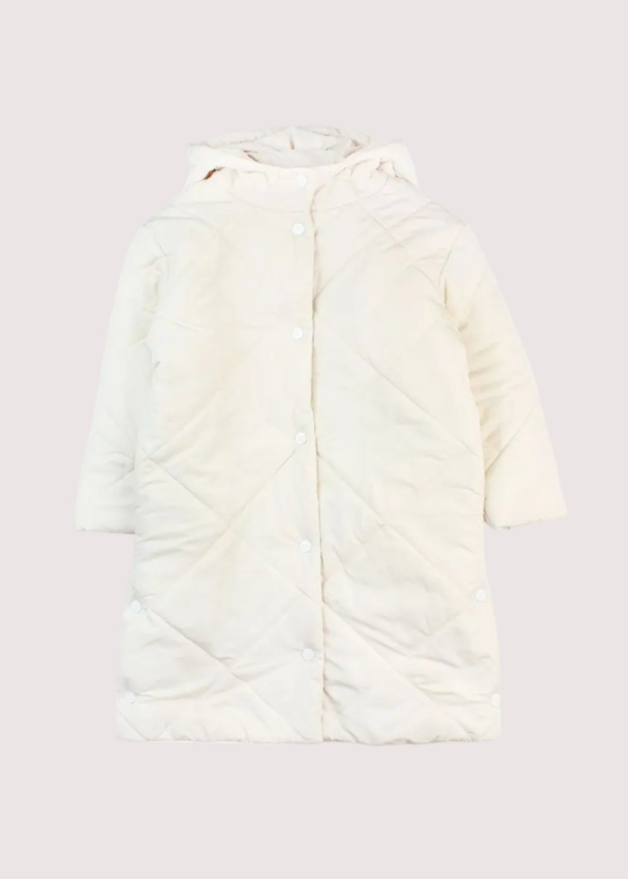 Parka niña nórdica aurora crudo Ficcus - vista frontal