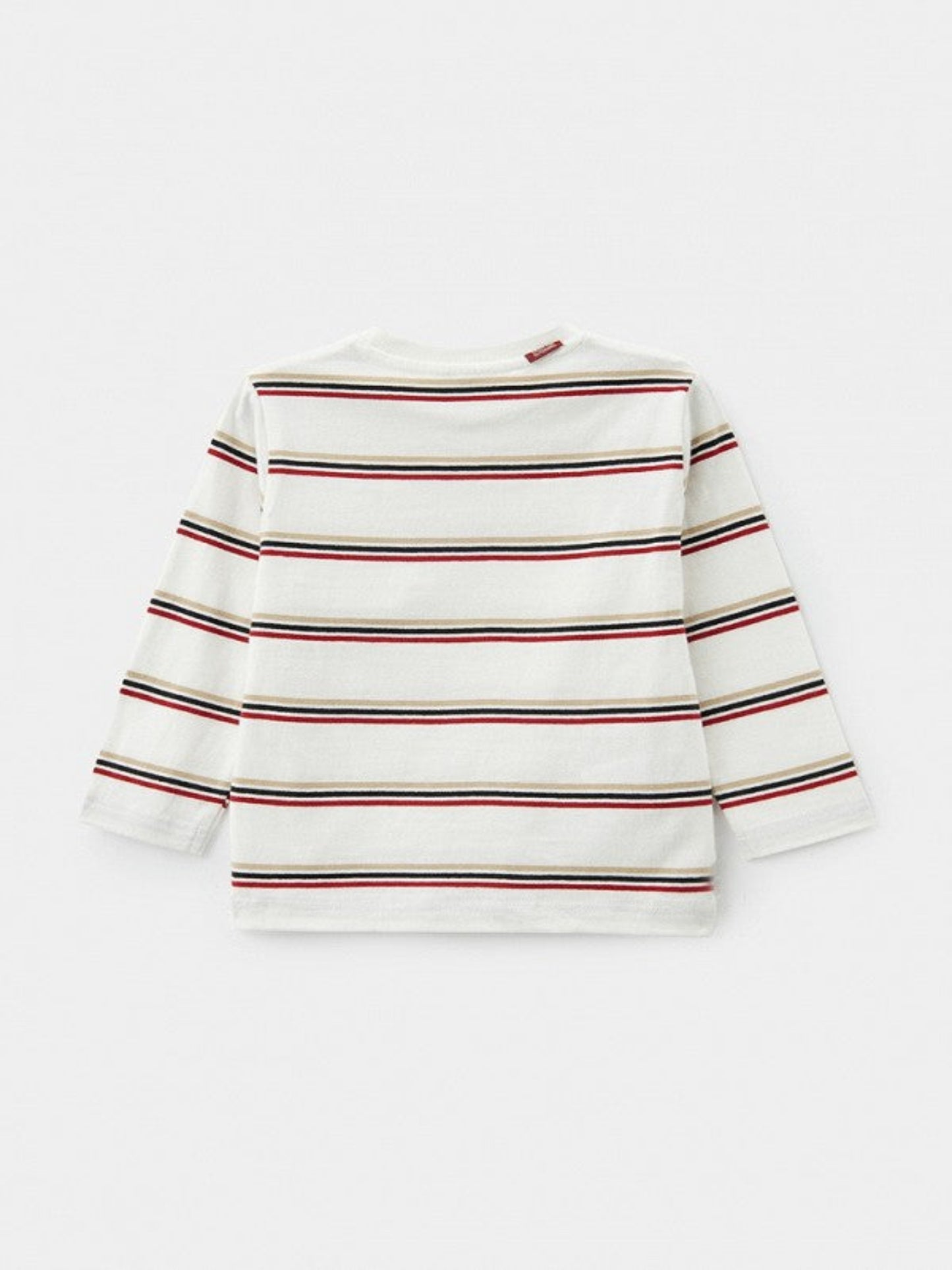 POLERA NIÑO LINEAS ROJO MAYORAL