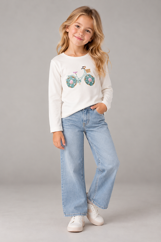 Polera Niña ML Bici Crudo Mayoral