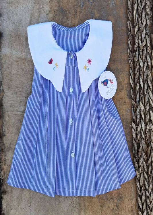 BLUSA NIÑA CHINITA AZUL BEA FRIAS