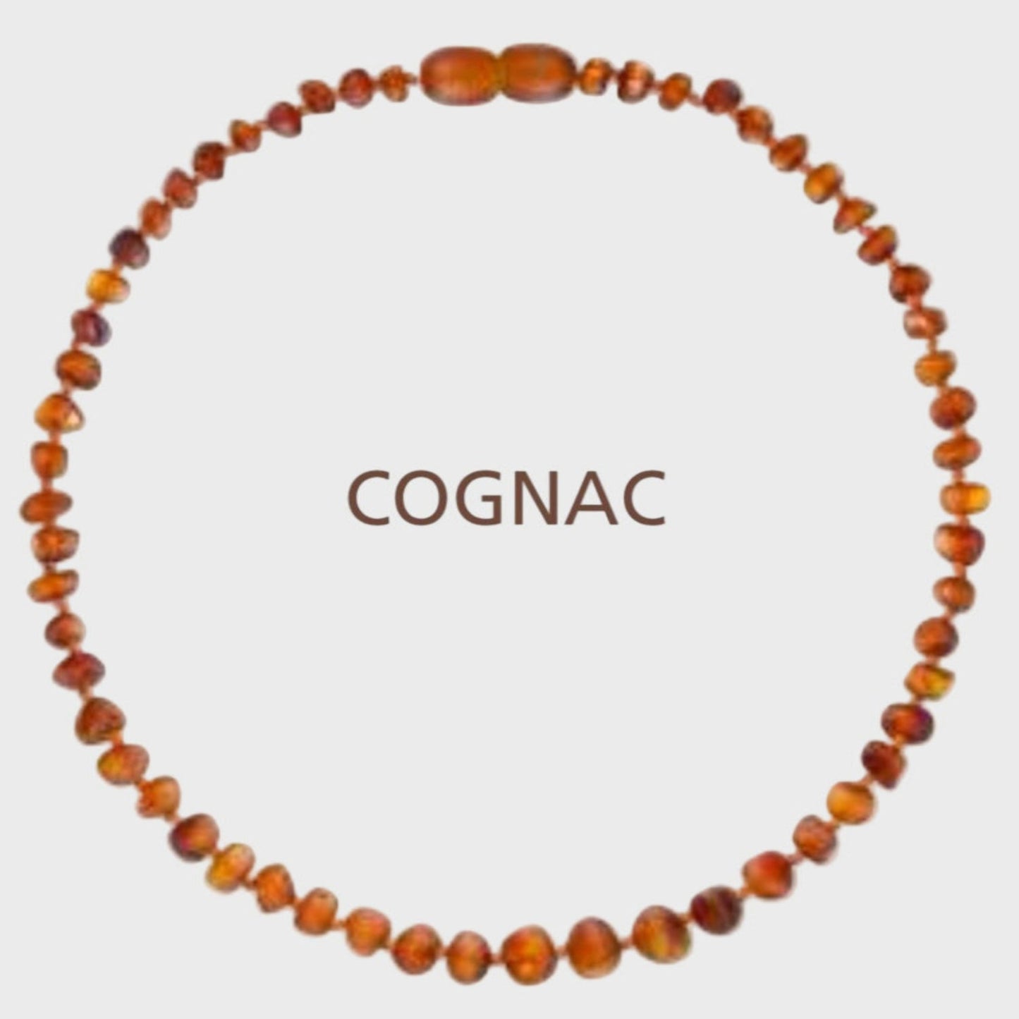 COLLAR JUNIOR 38 CM COGNAC AMBAR BALTICO EKUNEY