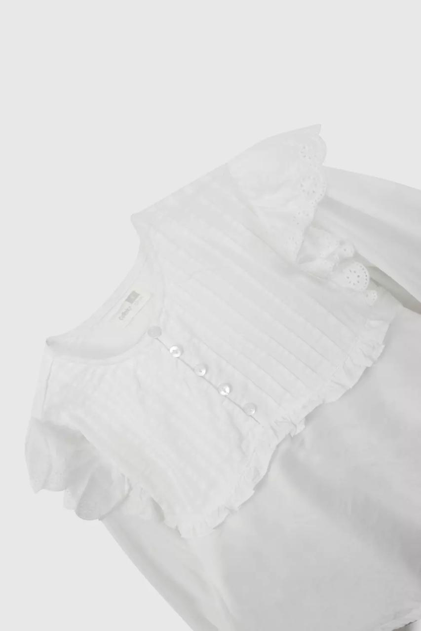 BLUSA NIÑA ML BLANCA