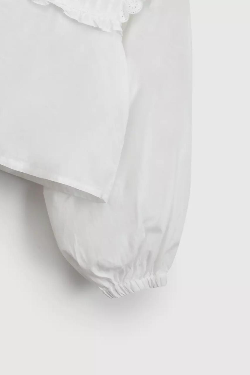 BLUSA NIÑA ML BLANCA