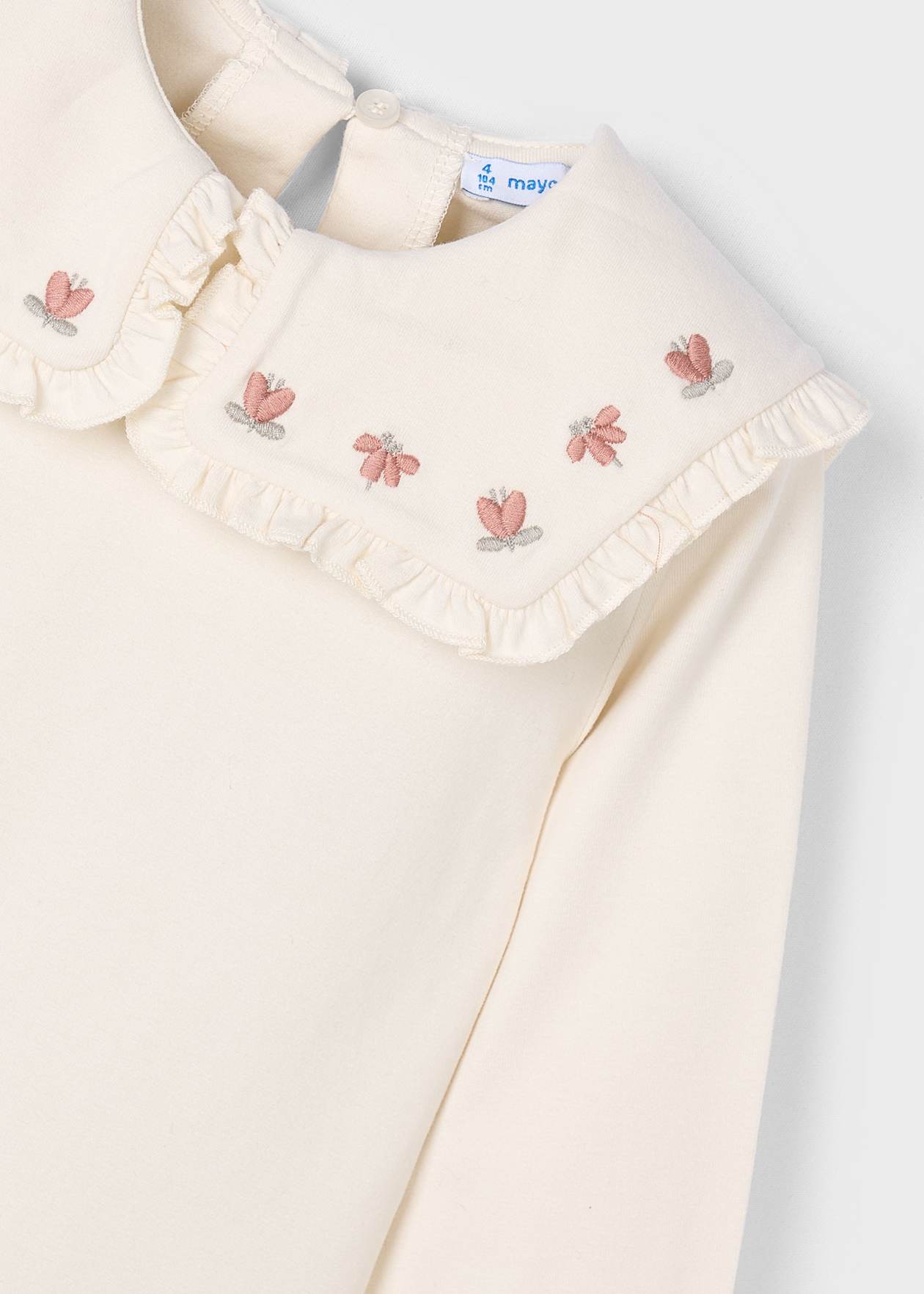 POLERA NIÑA ML CUELLO VOLENTES MACCHIATO MAYORAL