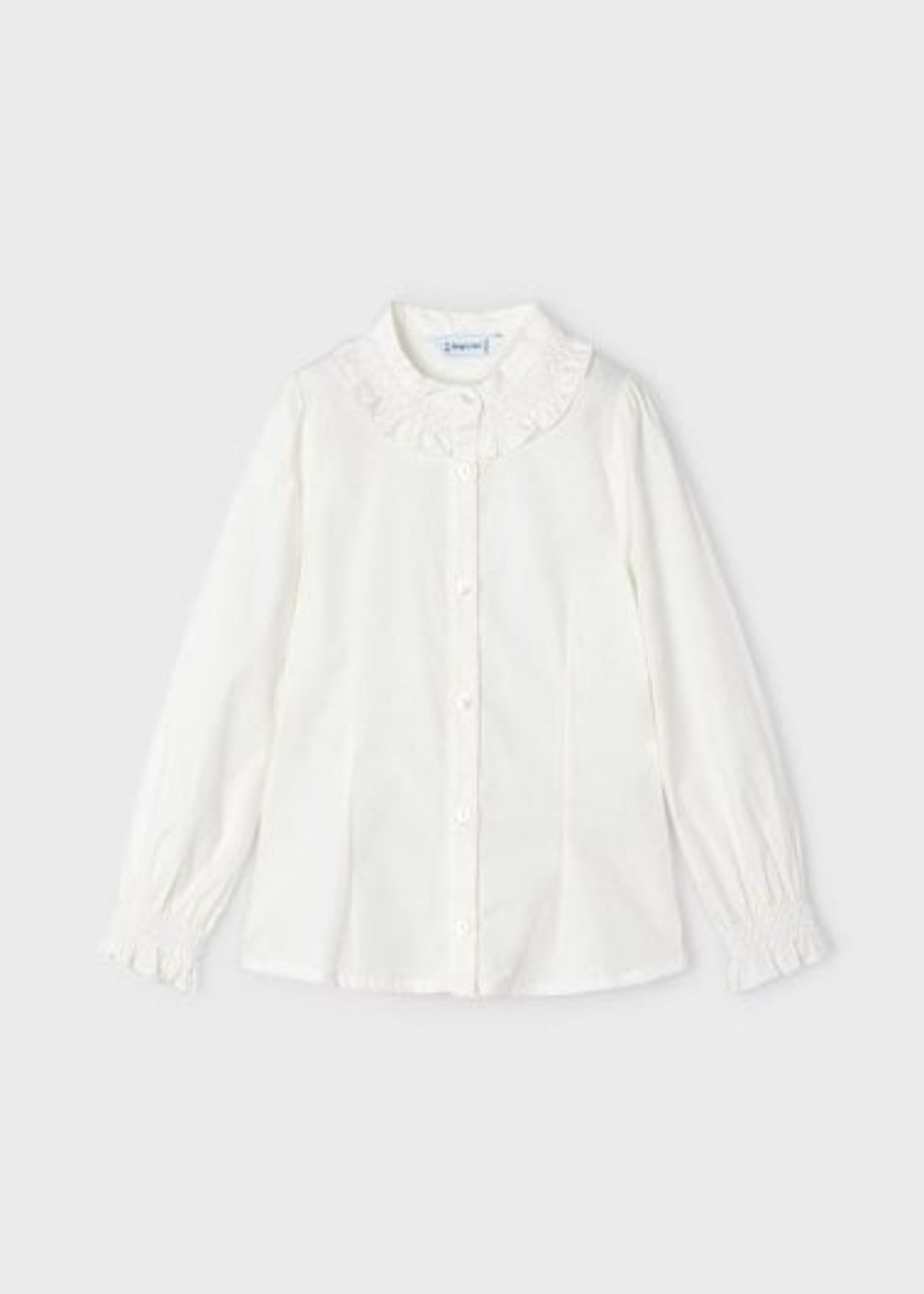 BLUSA NIÑA POPELIN BLANCO MAYORAL