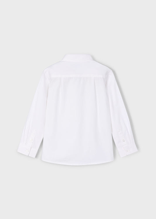 Camisa niño blanca básica Mayoral - detalle