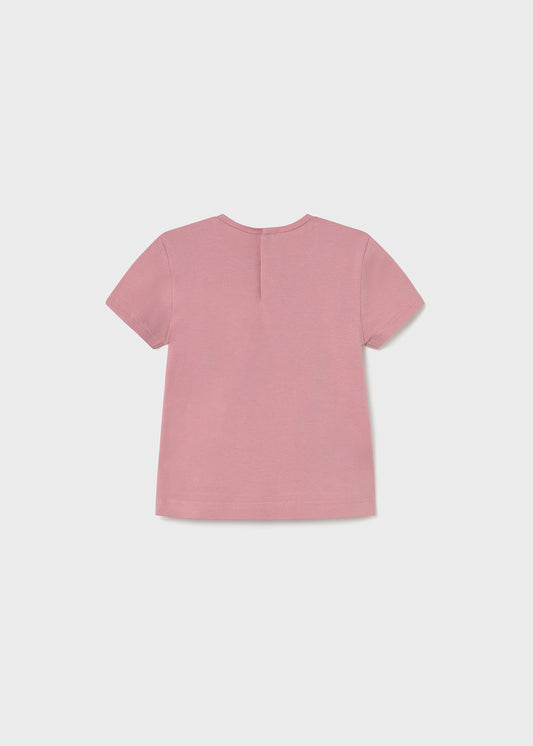 Polera niña rosado flores Mayoral - detalle