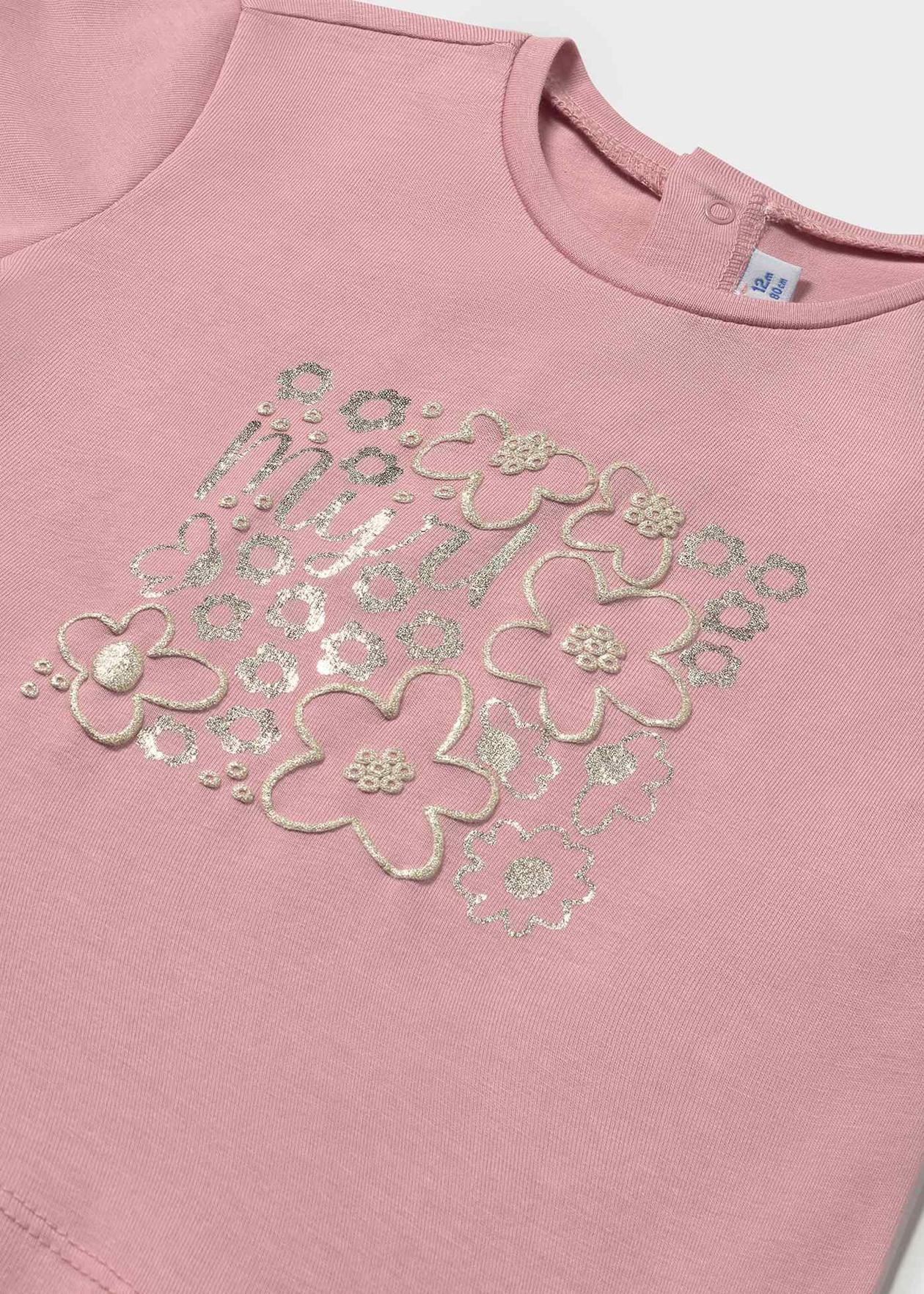POLERA NIÑA ROSADO FLORES MAYORAL