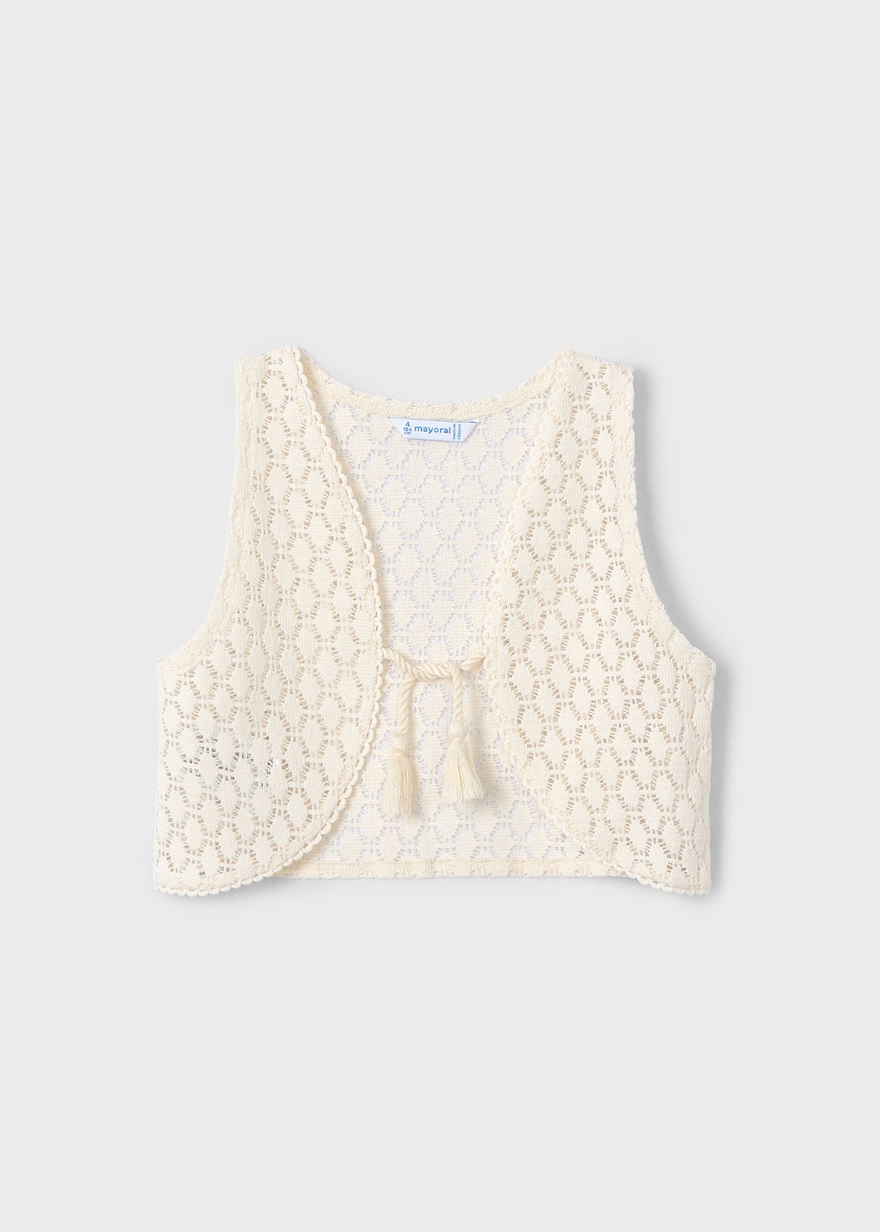 CONJUNTO NIÑA 2 PIEZAS POLERA Y CHALECO HUESO MAYORAL