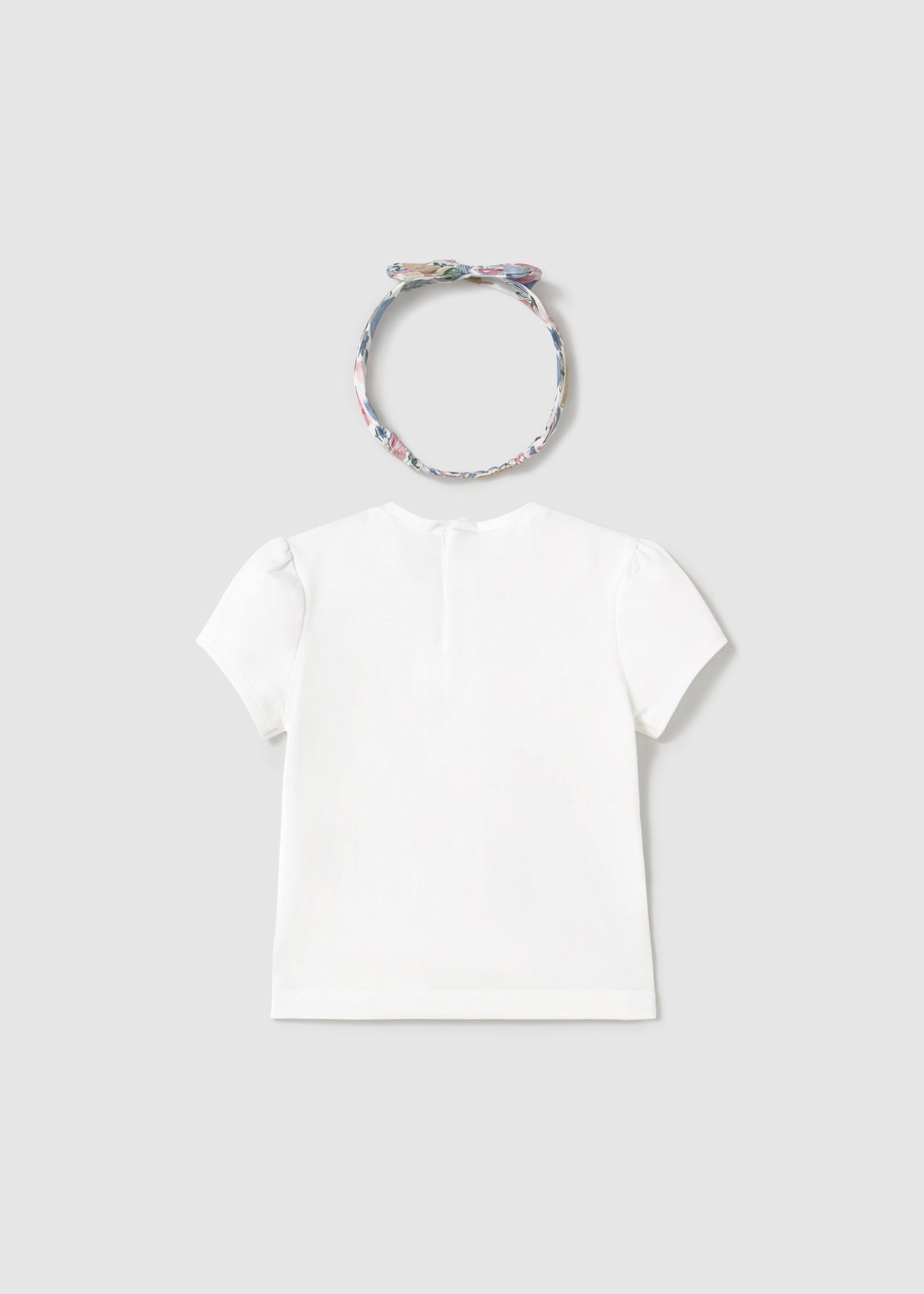 POLERA NIÑA CON DIADEMA BLANCO MAYORAL