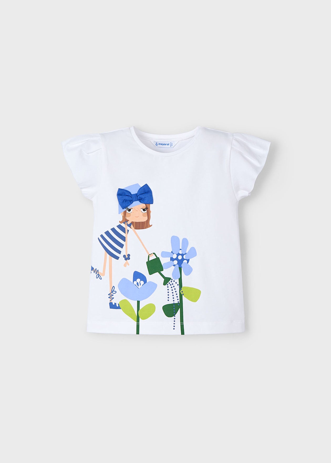 POLERA NIÑA BLANCO JARDIN MAYORAL