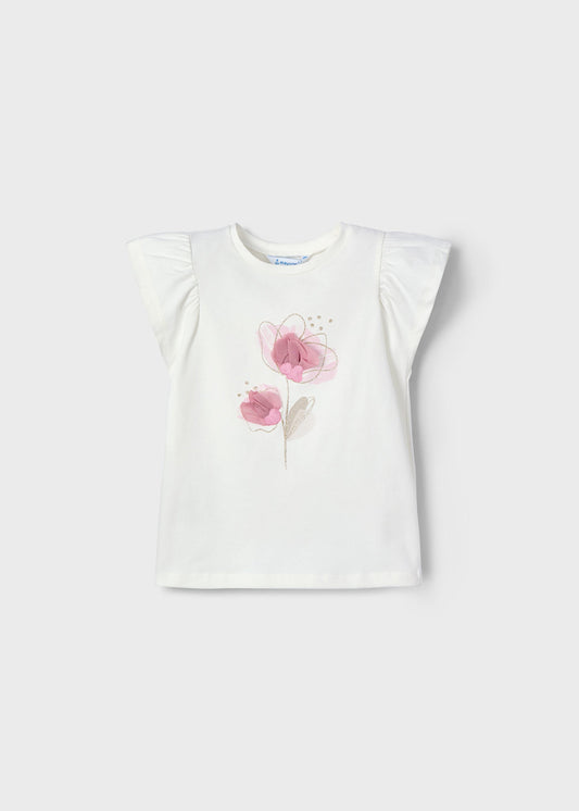 POLERA NIÑA ROSADO FLORES MAYORAL