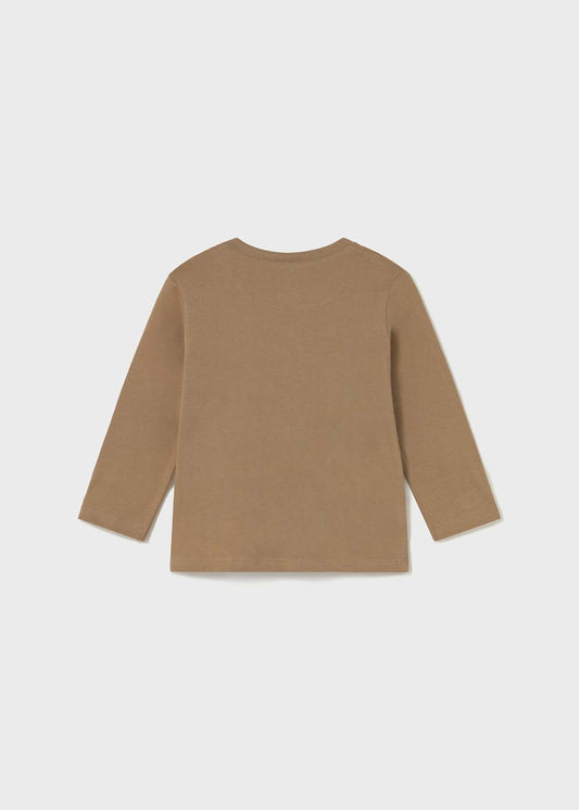 Polera niño manga larga granja caramelo Mayoral - detalle