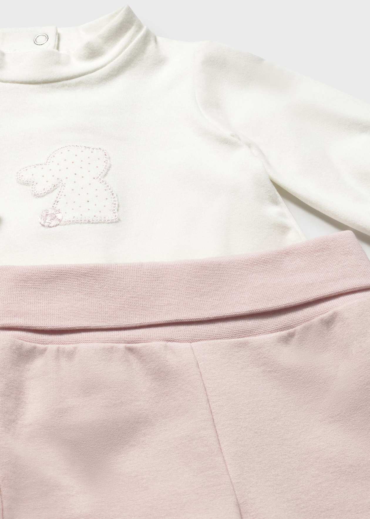 CONJUNTO NIÑA 3 PIEZAS CHALECO POLERA PANTALON ROSA BABY MAYORAL