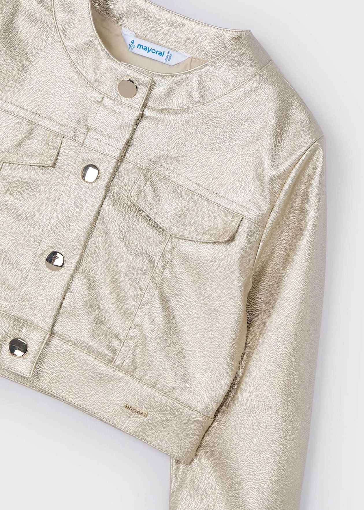 CHAQUETA VESTIR NIÑA DORADO MAYORAL