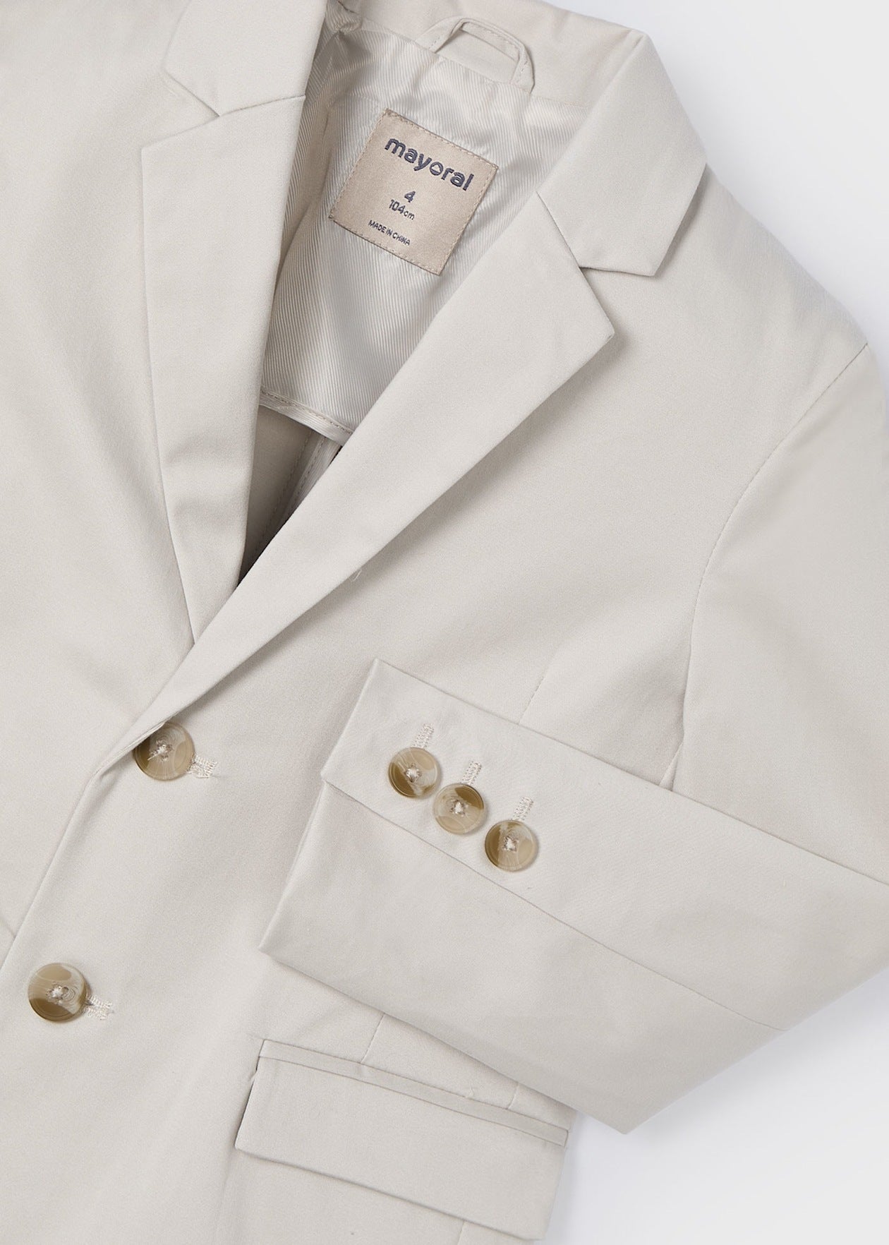 CHAQUETA VESTIR NIÑO HUESO MAYORAL