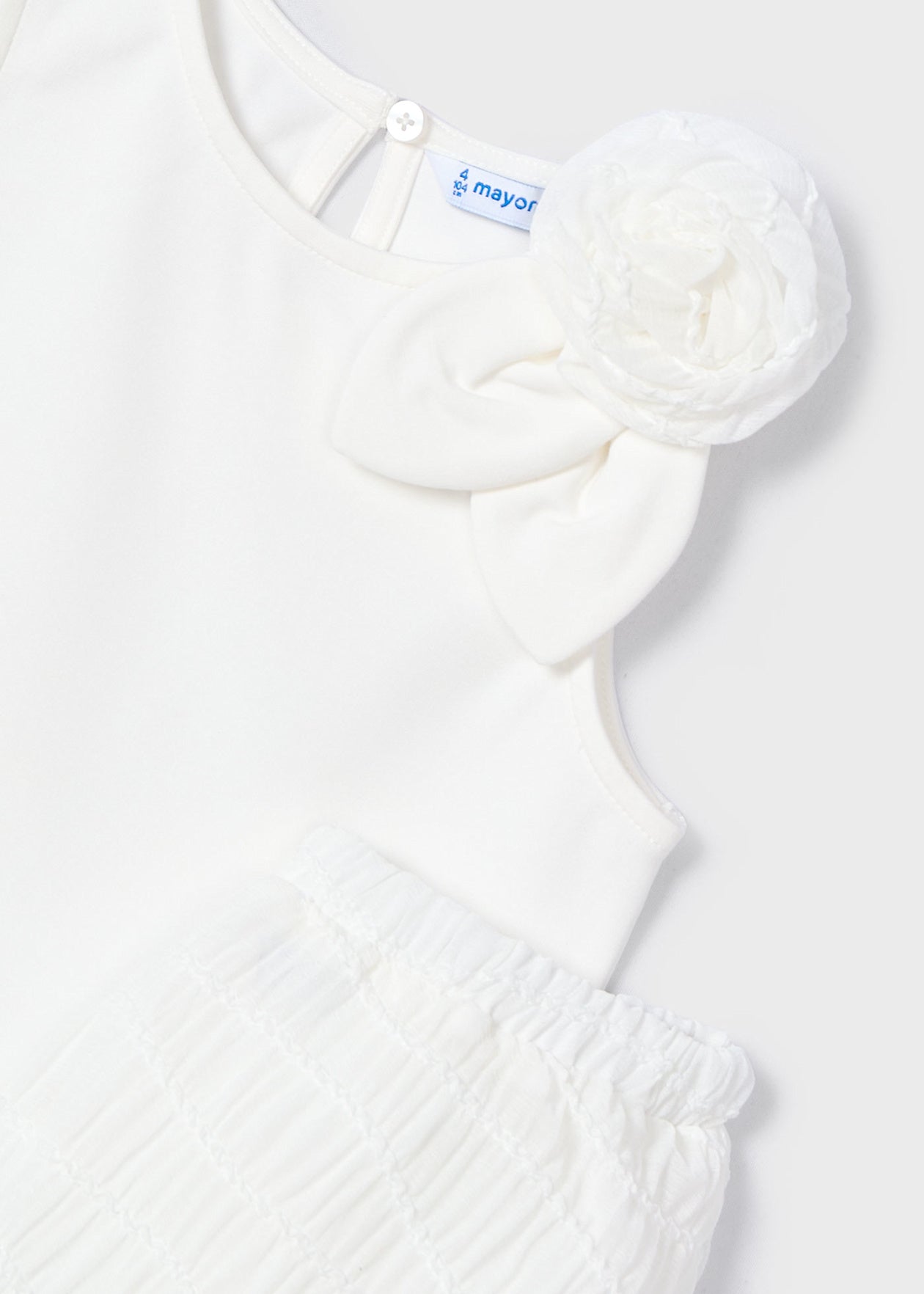 CONJUNTO NIÑA 2 PIEZAS POLERA Y FALDA CRUDO MAYORAL