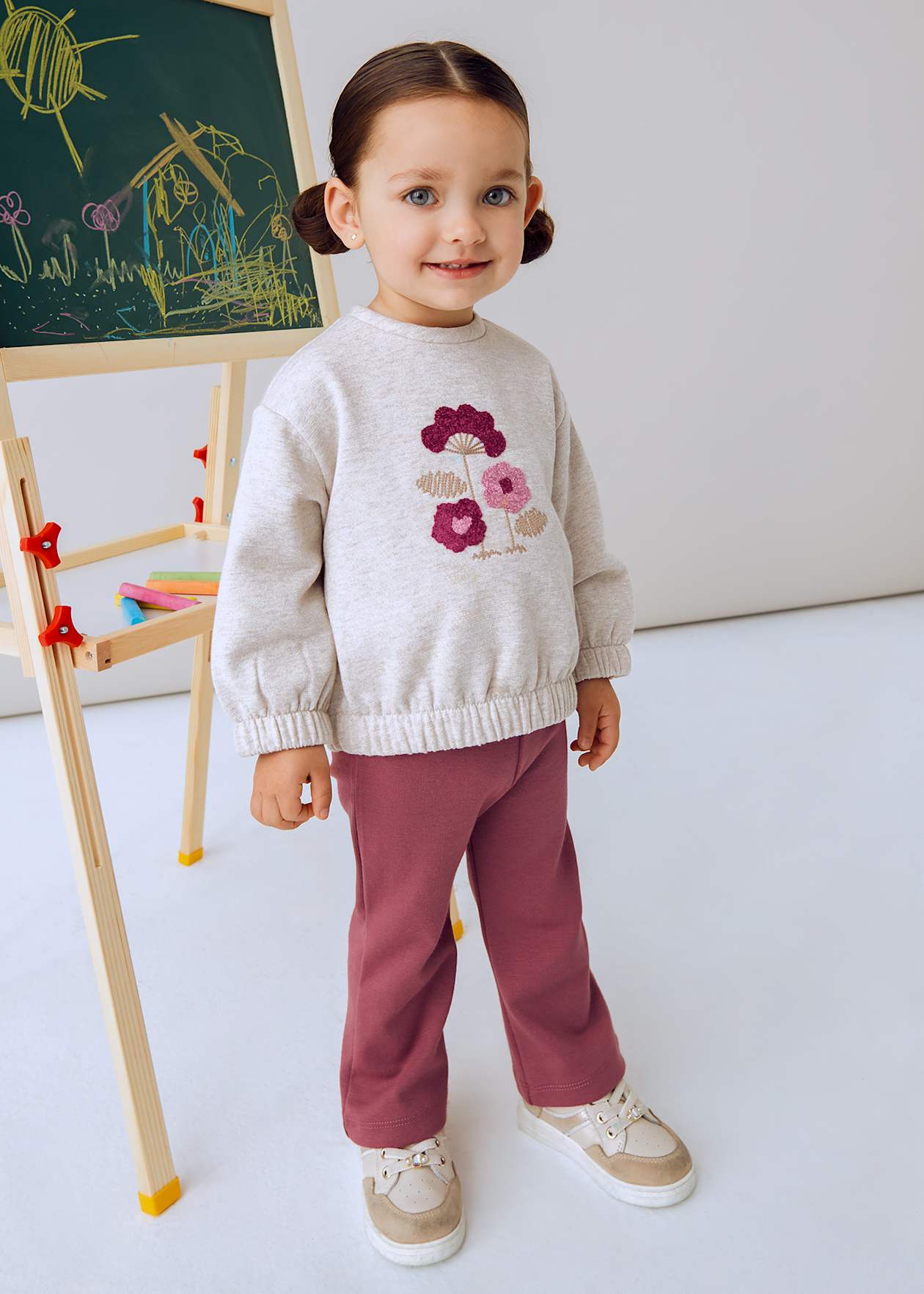 Conjunto Niña 2 Piezas Polerón y Calza Campana Rosado Mayoral