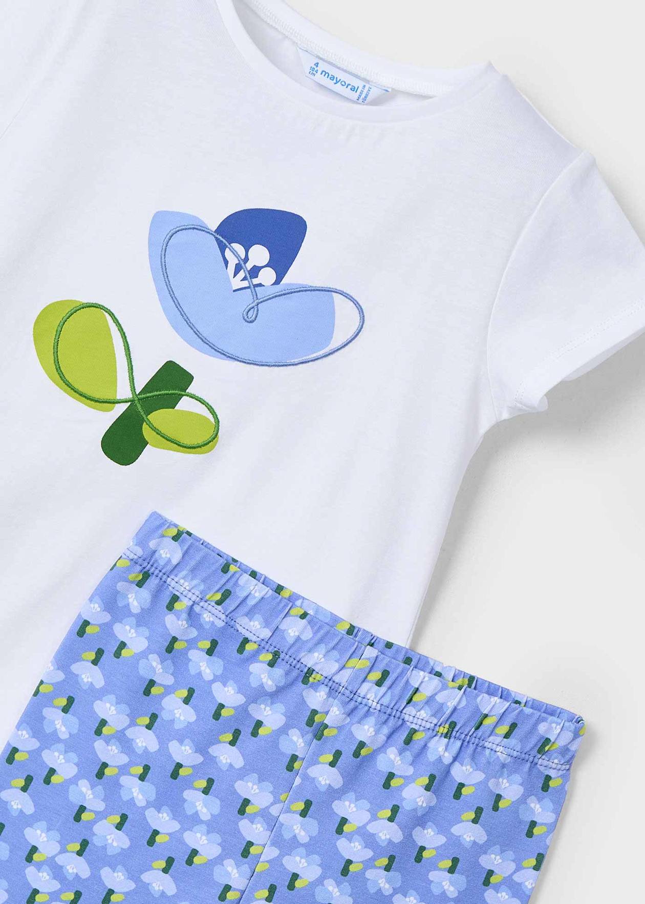 CONJUNTO NIÑA 2 PIEZAS POLERA Y CALZA AÑIL MAYORAL