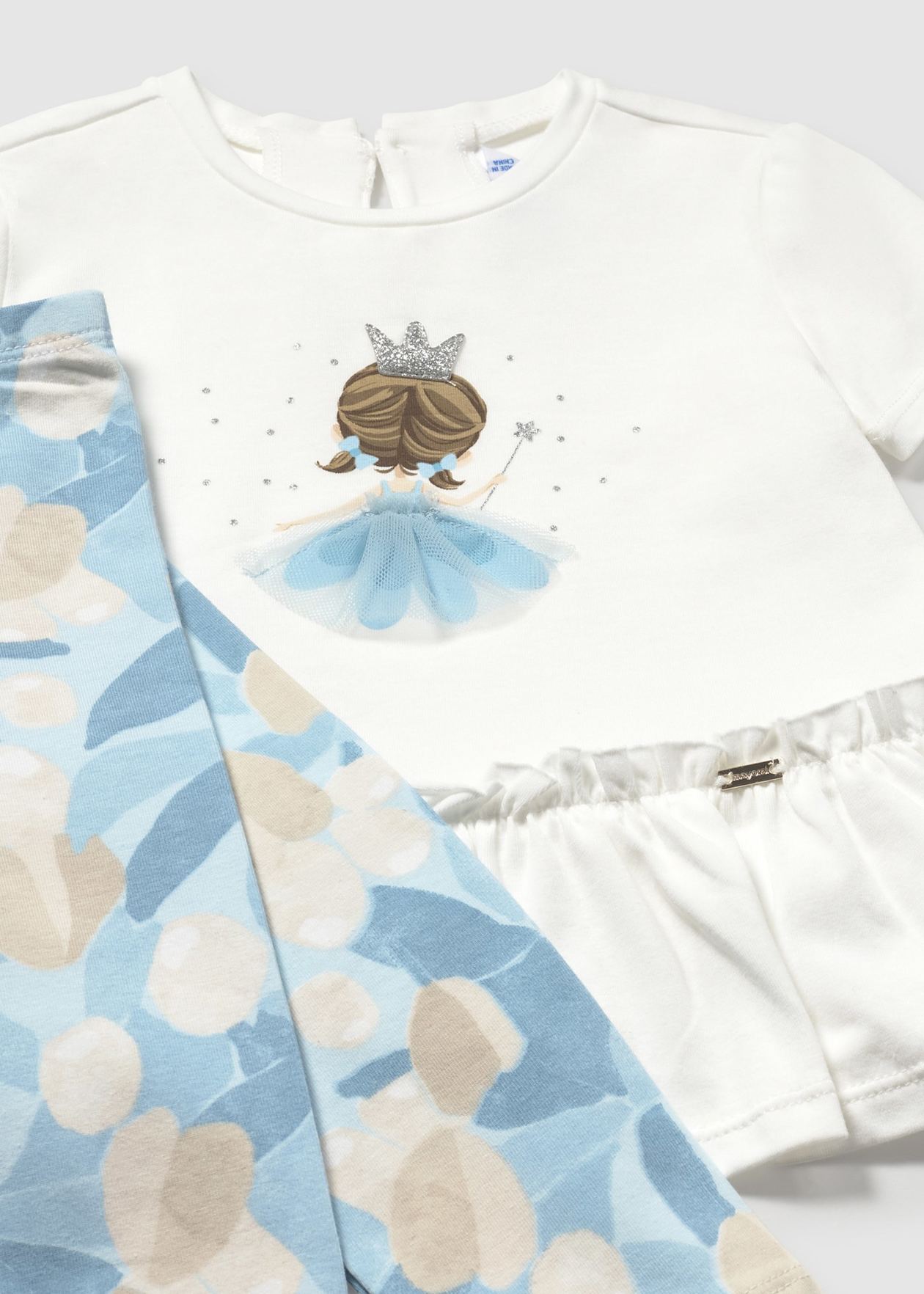 CONJUNTO NIÑA 2 PIEZAS POLERA CALZA CIELO PRINCESA MAYORAL