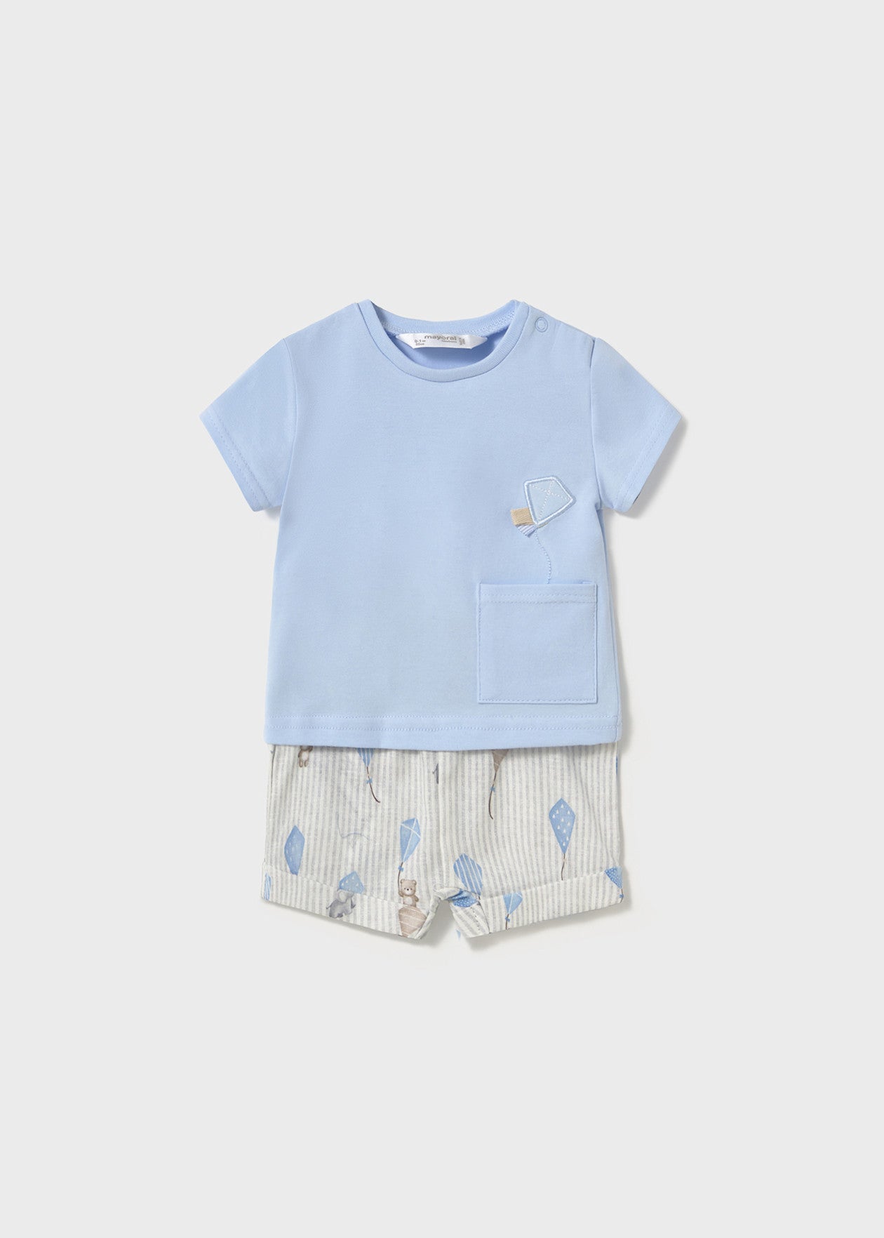 CONJUNTO NIÑO POLERA SHORT CIELO MAYORAL