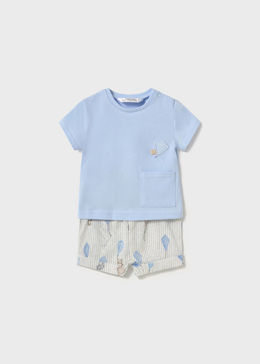 CONJUNTO NIÑO POLERA SHORT CIELO MAYORAL