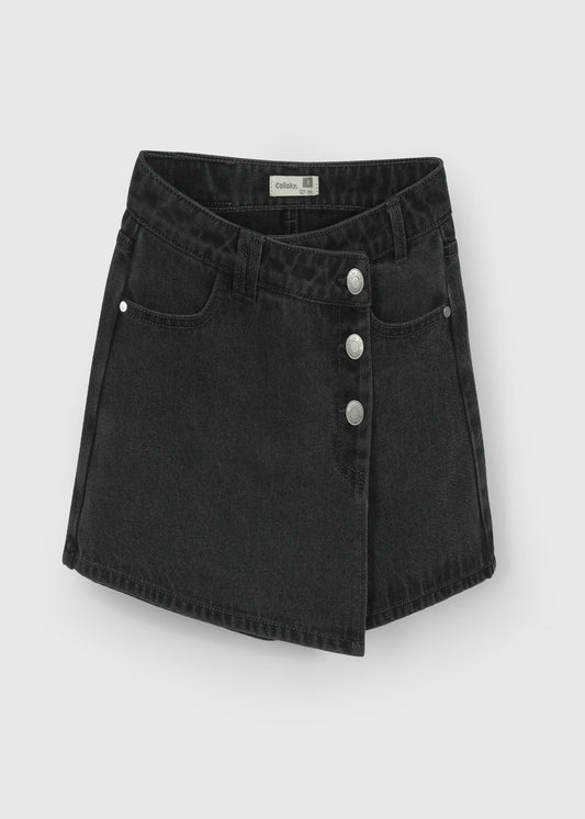 FALDA Y SHORT NIÑA NEGRO COLLOKY