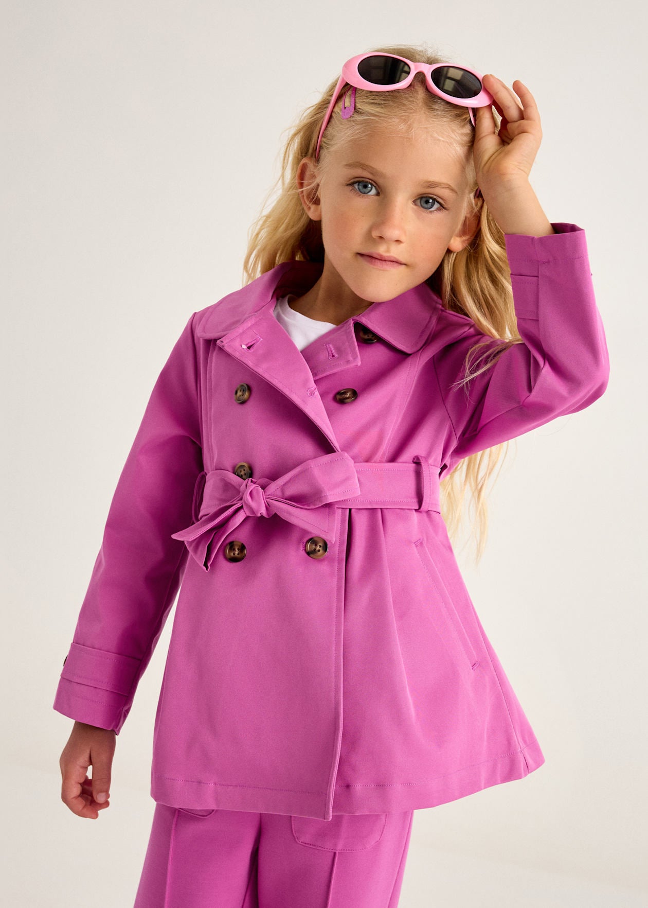 CHAQUETA NIÑA GABARDINA ROSADO MAYORAL